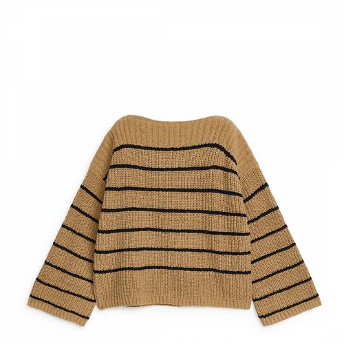 Camel Stripe Oversized Jumper - ARKET - Modalova