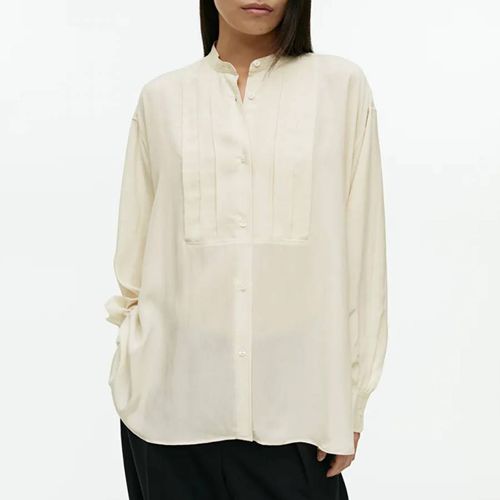 Cream High Stand Collar Blouse - ARKET - Modalova