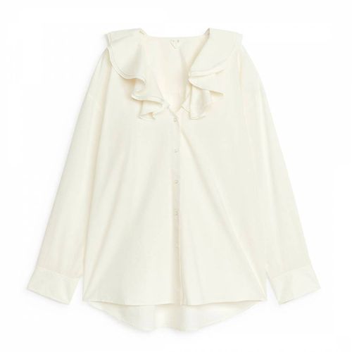 White Frill Collar Blouse - ARKET - Modalova