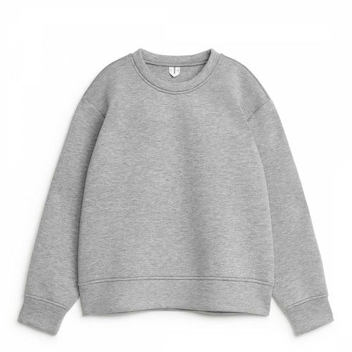 Grey Round Neck Regular Sweatshirt - ARKET - Modalova