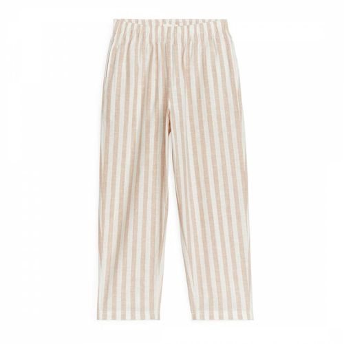 Kid's Striped Relaxed Linen Trousers - ARKET - Modalova