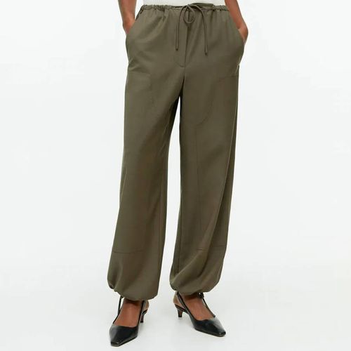 Khaki Drawstring Patch Trousers - ARKET - Modalova