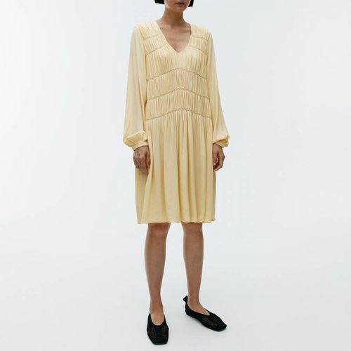 Yellow Flowy Textured Dress - ARKET - Modalova