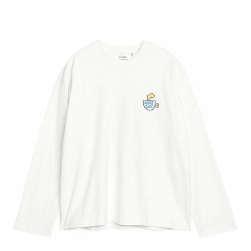 Men's White Printed Logo Long Top - ARKET - Modalova