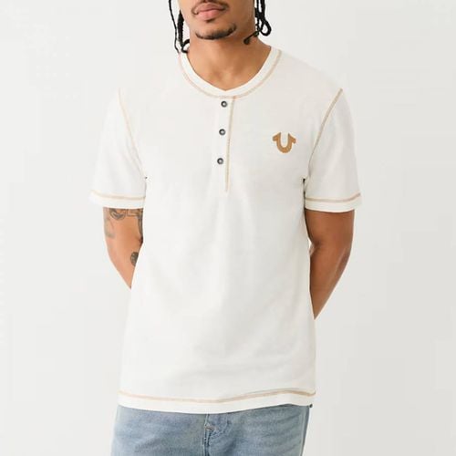 Overlock Slub Henley Cotton Top - True Religion - Modalova