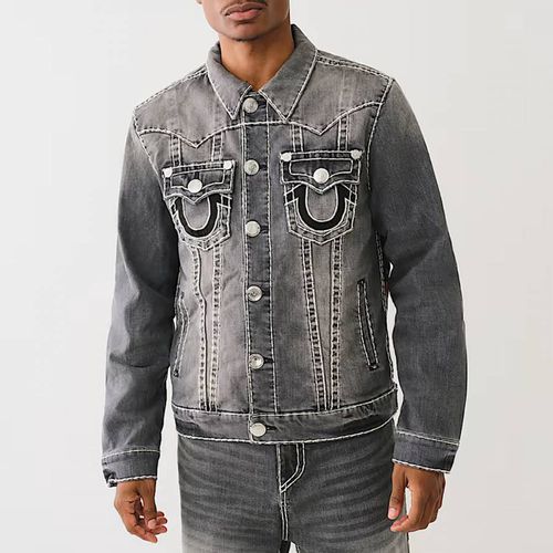 Washed Jimmy Super T Denim Jacket - True Religion - Modalova