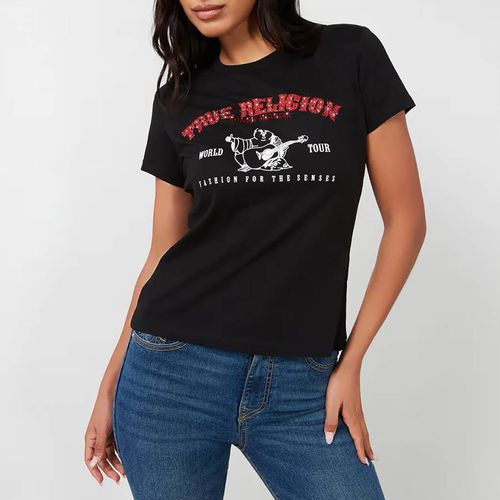 Crystal Arch Logo Slim Cotton T-Shirt - True Religion - Modalova