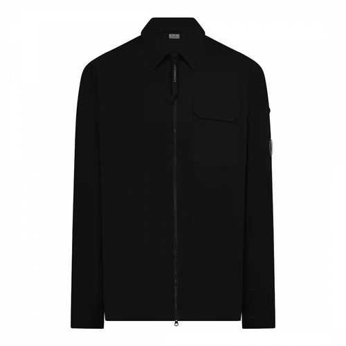 Black Zip Lens Overshirt - C.P. Company - Modalova