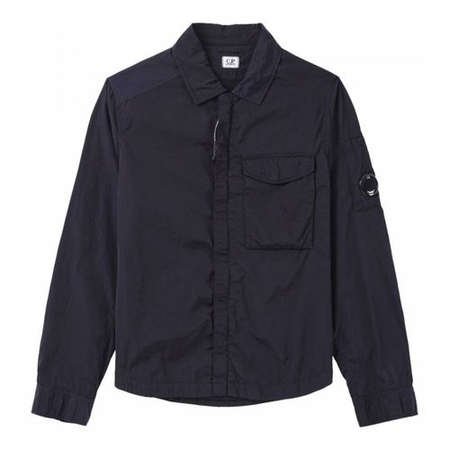 Navy Zip Lens Overshirt - C.P. Company - Modalova