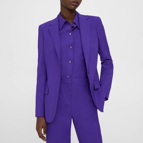 Staple Single Breasted Wool Blend Blazer - Theory - Modalova