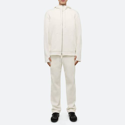 Cream Zipped Cotton Hoodie - HELMUT LANG - Modalova