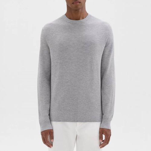 Grey Riland Crew Neck Jumper - Theory - Modalova