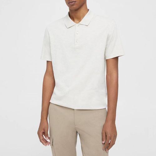 Ecru Bron Cotton Polo Shirt - Theory - Modalova