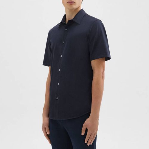 Navy Irving Boxy Shirt - Theory - Modalova