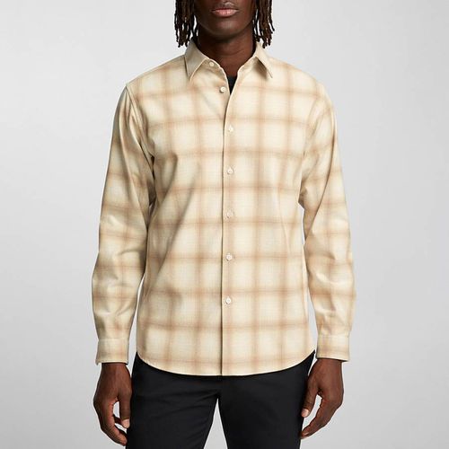 Cream Irving Check Shirt - Theory - Modalova