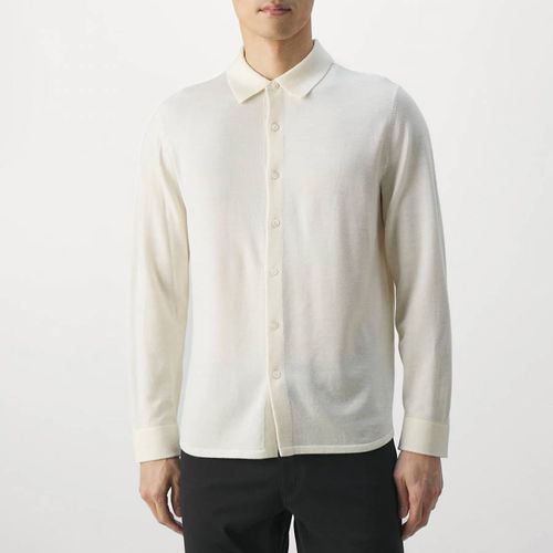 Ivory Lorean Merino Wool Blend Shirt - Theory - Modalova