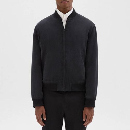 Black Olivard Zip Bomber Jacket - Theory - Modalova