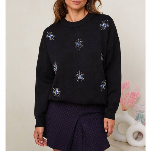 Cashmere Blend Embroidered Jumper - SOFT CASHMERE - Modalova