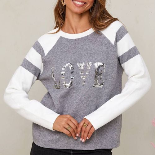 Cashmere Blend Embellished Jumper - SOFT CASHMERE - Modalova