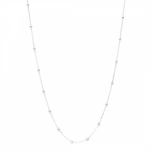 White Gold Ball Chain Necklace - Diamond And Co - Modalova