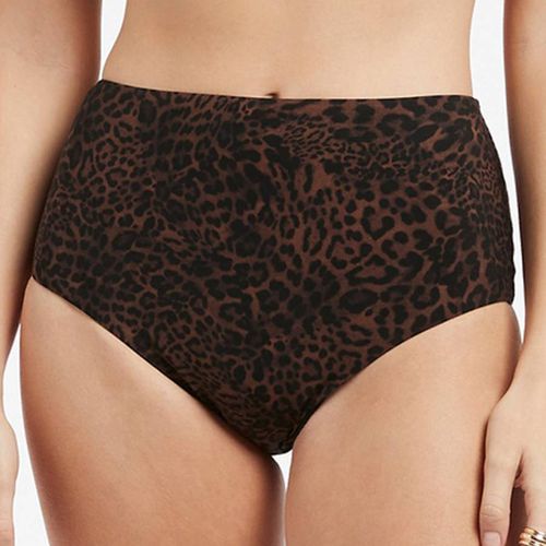 Chocolate High Waist Bikini Bottom - Jets - Modalova