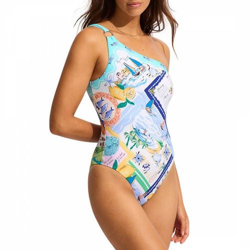 Atoll Blue One Shoulder One Piece - Seafolly - Modalova