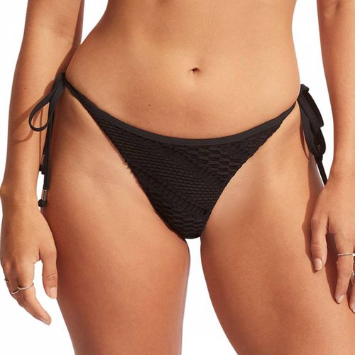 Black Tie Side Rio Bikini Bottom - Seafolly - Modalova