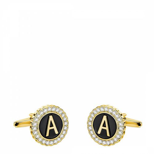 K & Black Formal Initial A" Cufflinks" - Stephen Oliver - Modalova