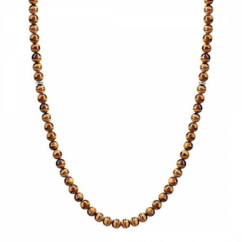 Silver Tiger Eye Modern Necklace - Stephen Oliver - Modalova