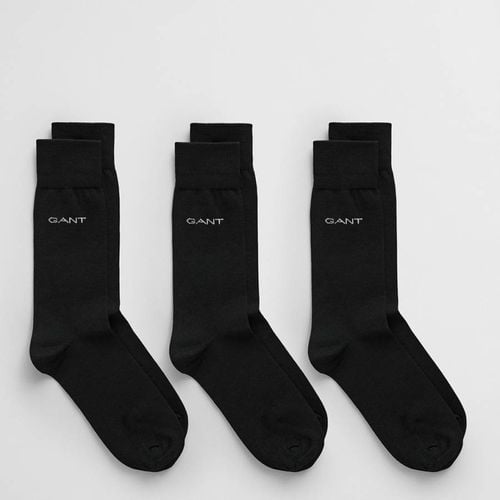 Black 3 Pack Cotton Socks - Gant - Modalova