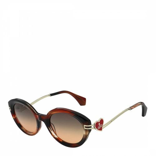 Gloss Orange Horn Bianca Sunglasses - Vivienne Westwood - Modalova