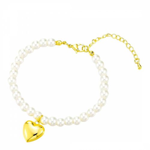 K Classic Pearl & Heart Charm Bracelet - Liv Oliver - Modalova