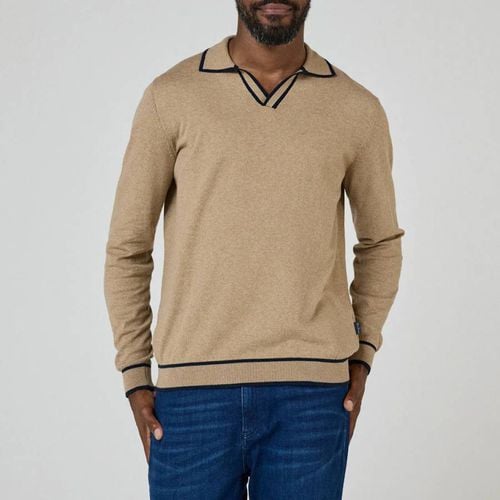 Camel Ludlow Knitted Cotton Polo Shirt - Oliver Sweeney - Modalova