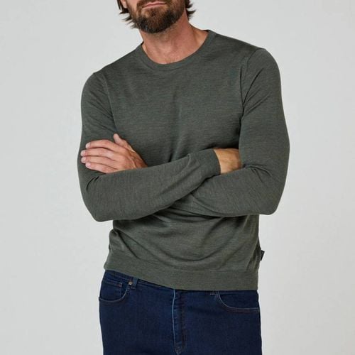 Khaki Camber Merino Wool Jumper - Oliver Sweeney - Modalova