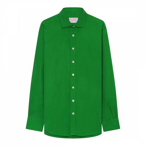 Green Classic Fit Cotton Shirt - Thomas Pink - Modalova