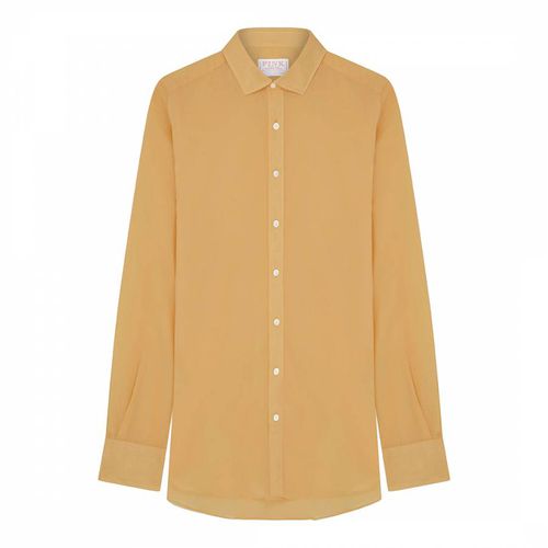 Yellow Classic Fit Cotton Shirt - Thomas Pink - Modalova