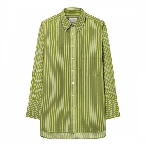 Striped Oversized Linen Blend Shirt - Thomas Pink - Modalova