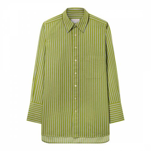 Striped Oversized Linen Blend Shirt - Thomas Pink - Modalova