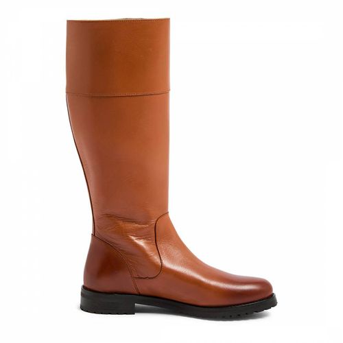 Tan Meribel Leather Long Boots - Oliver Sweeney - Modalova