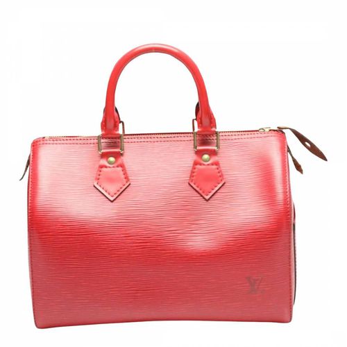 Red Speedy 25 Handbag - AB - Pre-Loved Louis Vuitton - Modalova