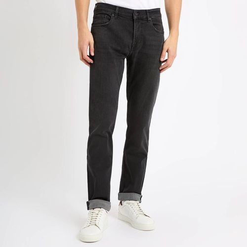 Washed Black Slimmy Stretch Jeans - 7 For All Mankind - Modalova