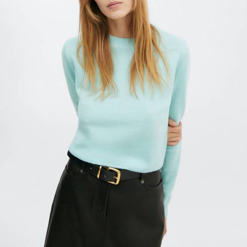 Pastel Green Cashmere Jumper - Mango - Modalova