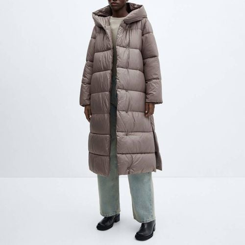 Brown Quilted Cross Jacket - Mango - Modalova