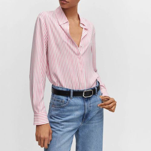 Pink Regular Flowy Shirt - Mango - Modalova