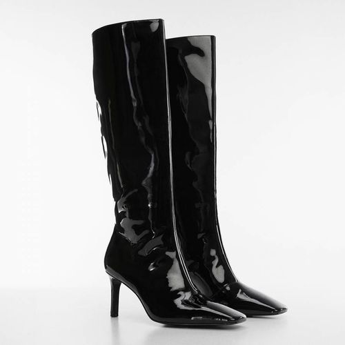 Patent Leather-Effect Heeled Boots - Mango - Modalova