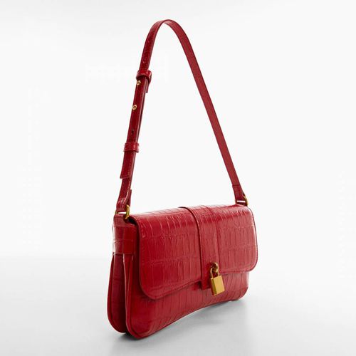 Red Coconut-Effect Shoulder Bag - Mango - Modalova