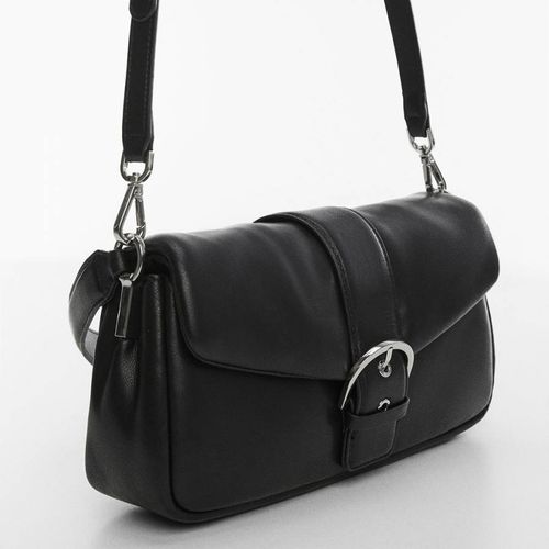 Black Quilted Bag With Buckle - Mango - Modalova