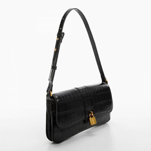 Black Coconut-Effect Shoulder Bag - Mango - Modalova