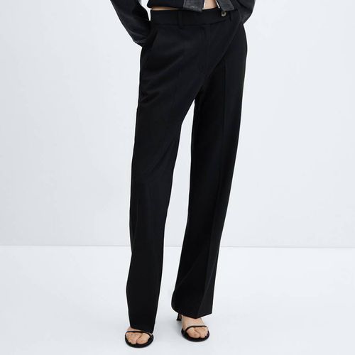 Straight Trousers With Side Button - Mango - Modalova