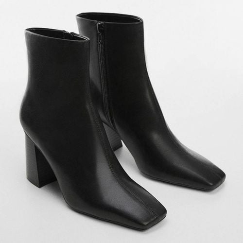 Ankle Boots With Square Toe Heel - Mango - Modalova